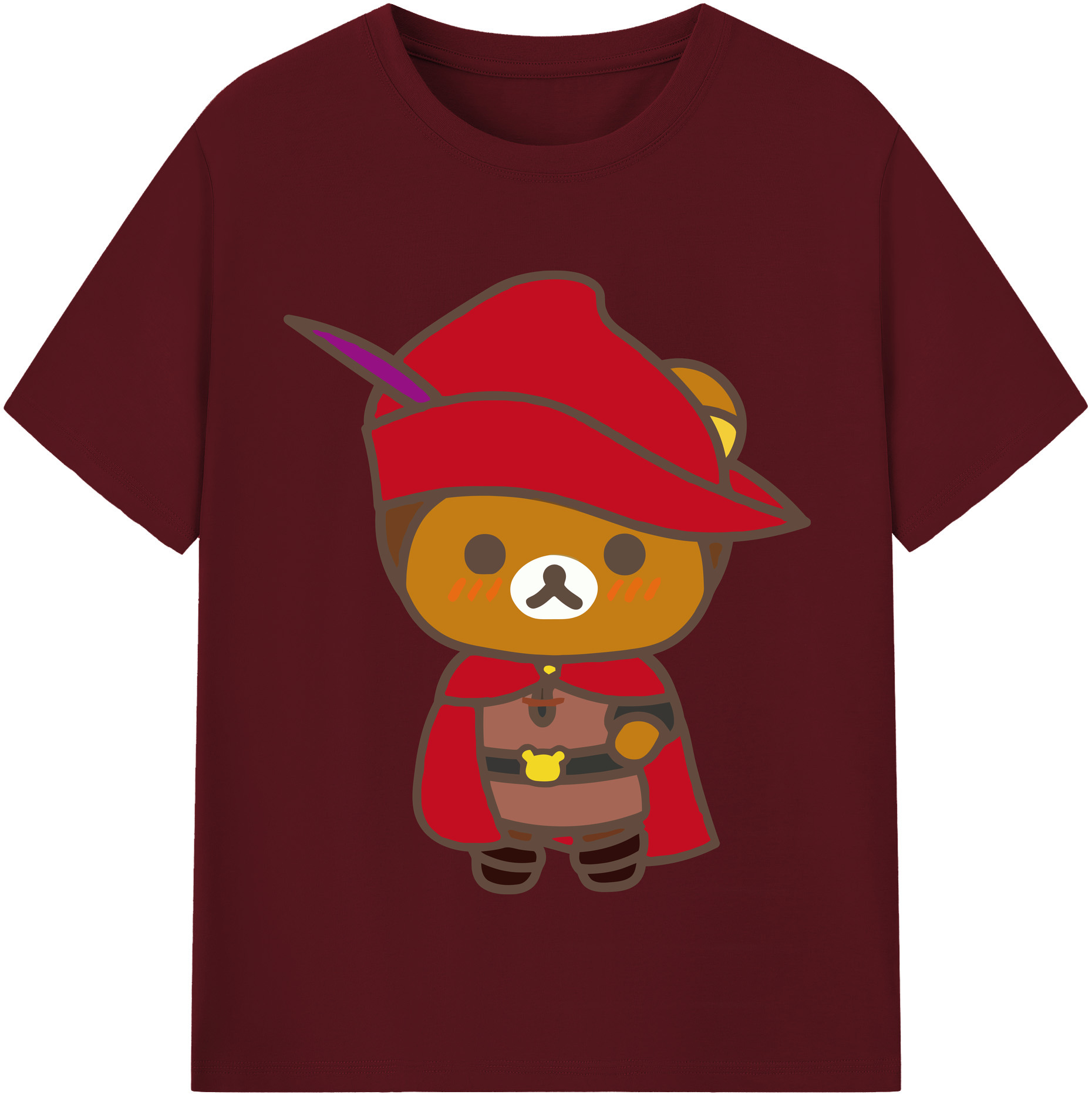 （画像用） リラックマ リラックマ キイロイトリ Rilakkuma Korilakkuma Kiiroitori 綿100％半袖Tシャツ（フロントプリント）